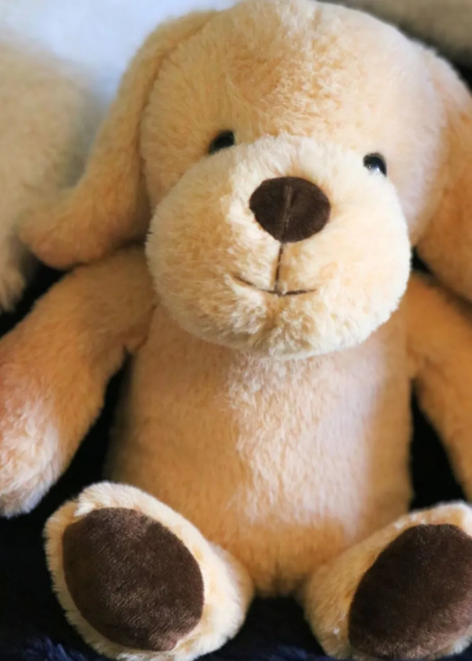 Milton & Drew Cuddly Pup Beige Heatable Soft Toy