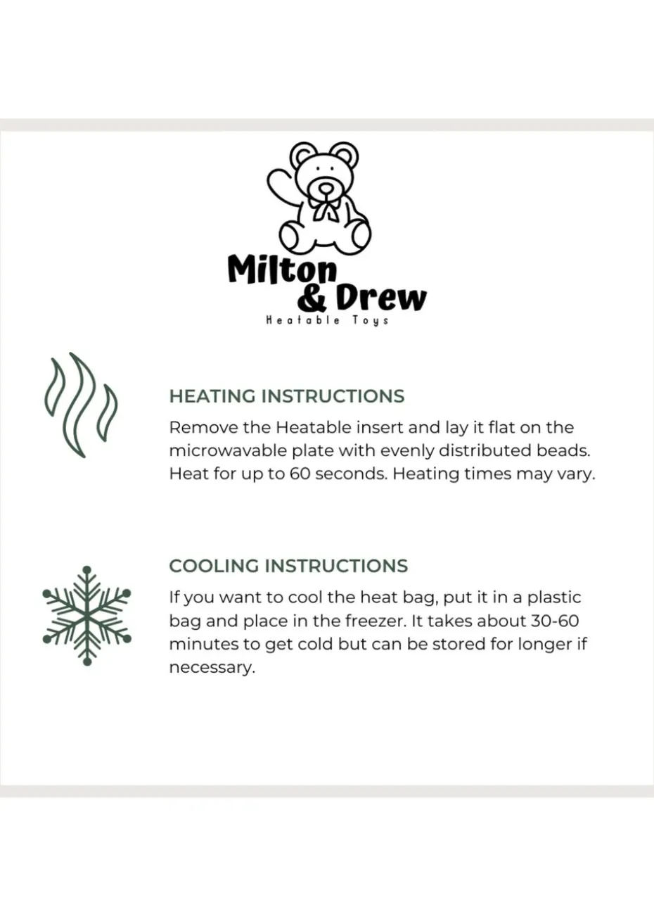 Milton & Drew Giraffe Beige Heatable Stuffed Toy