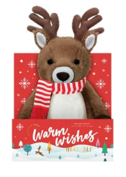 Milton & Drew Reindeer Brown Heatable Stuffed Toy