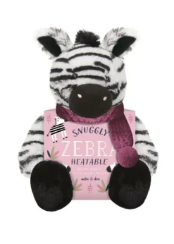 Milton & Drew Snuggly Black/White Zebra Heatable Soft Toy