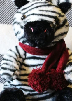 Milton & Drew Snuggly Black/White Zebra Heatable Soft Toy