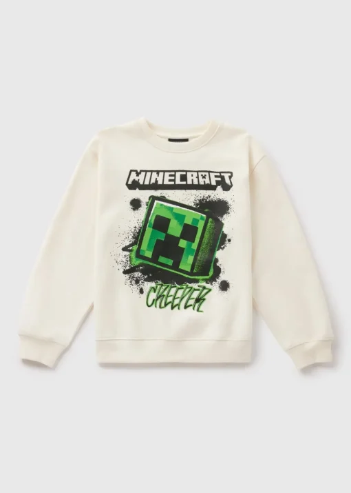 Minecraft Boys Cream Sweatshirt (5-13yrs)