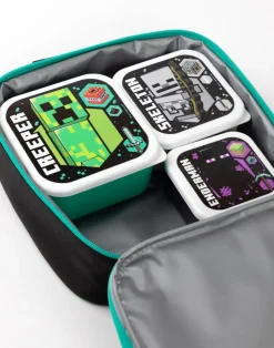 Minecraft Creeper 5 Piece Lunch Bag Set
