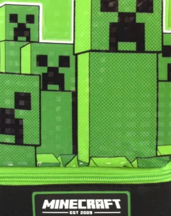 Minecraft Creeper Compartment Zip Green Lunchbag