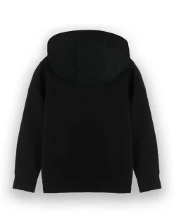 Minecraft Creeper Print at Front Big Kids Black Hoodie (5-14 Years)