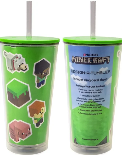 Minecraft Green Personalised Drinks Cup
