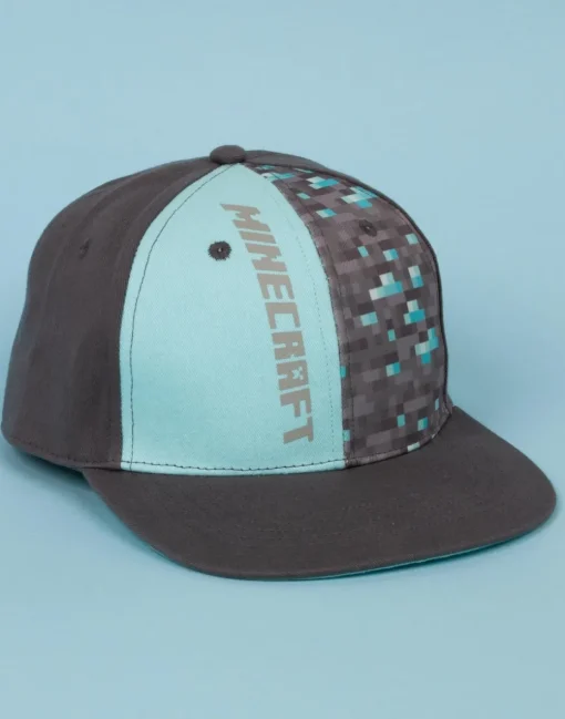 Minecraft  Grey Diamond Ore Kids Youth Snapback Cap