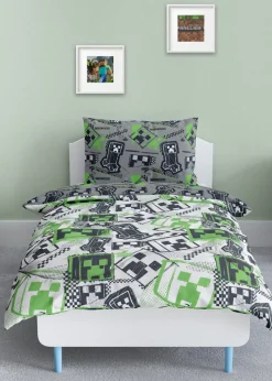 Minecraft Mixed up Coverless Quilt Duvet Set