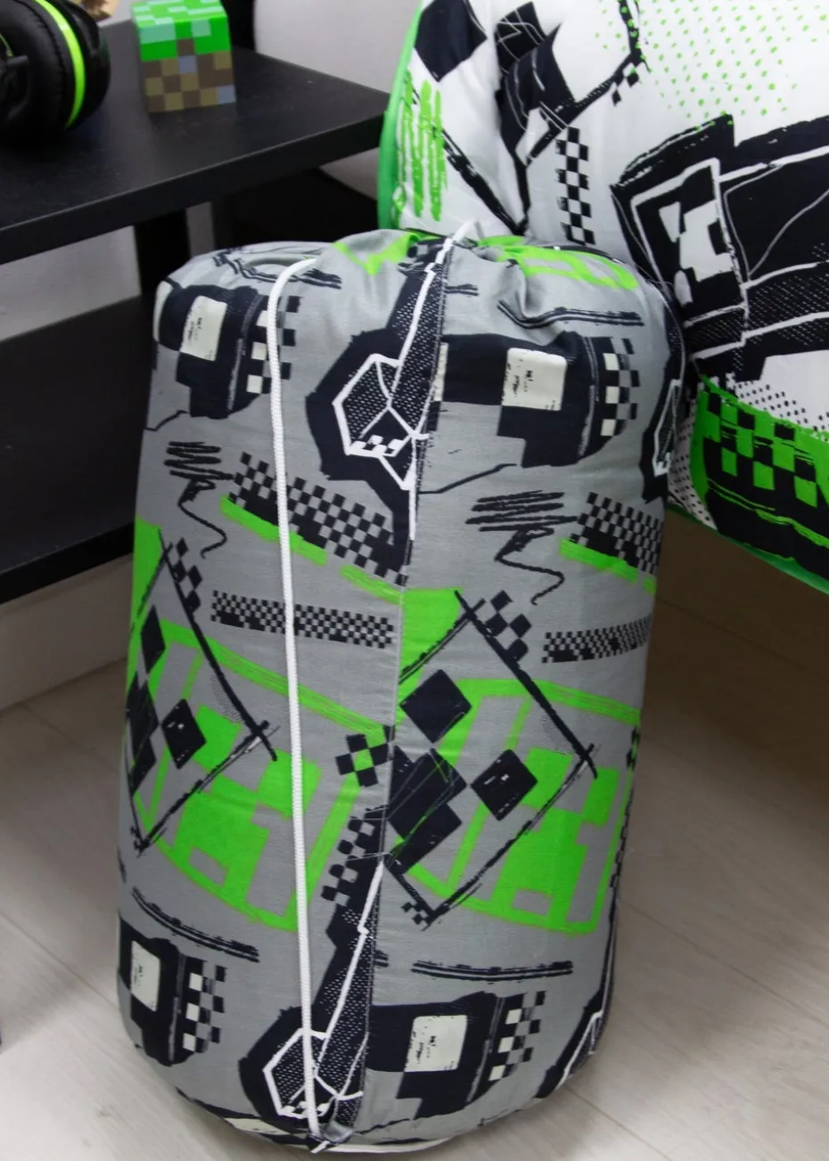 Minecraft Mixed up Coverless Quilt Duvet Set