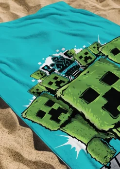 Minecraft Movie Beach Pool Towel