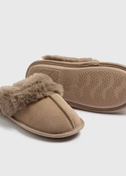 Mink Suede Mule Slippers