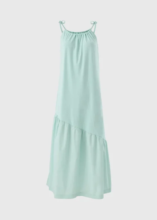 Mint Asymmetric Tiered Cami Maxi Dress