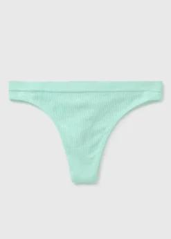 Mint Seamless Thong Knickers