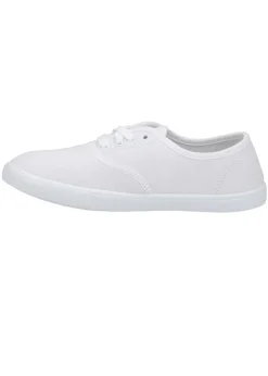 Mirak Kids White Lace-Up Plimsolls / Gym Trainers (Older 3-5)