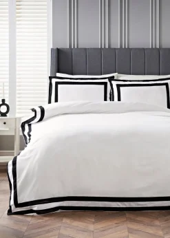 Monochrome Border Duvet Cover