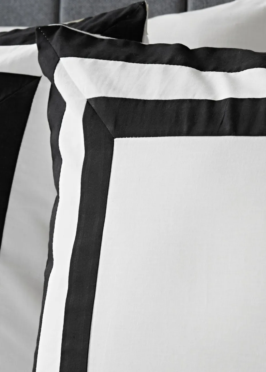 Monochrome Border Duvet Cover