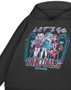 Monster High Let's Go Ghouls Kids Black Hoodie (3-14 years)