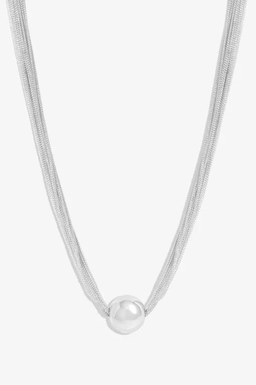 Mood Silver Chain Orb Allway Necklace