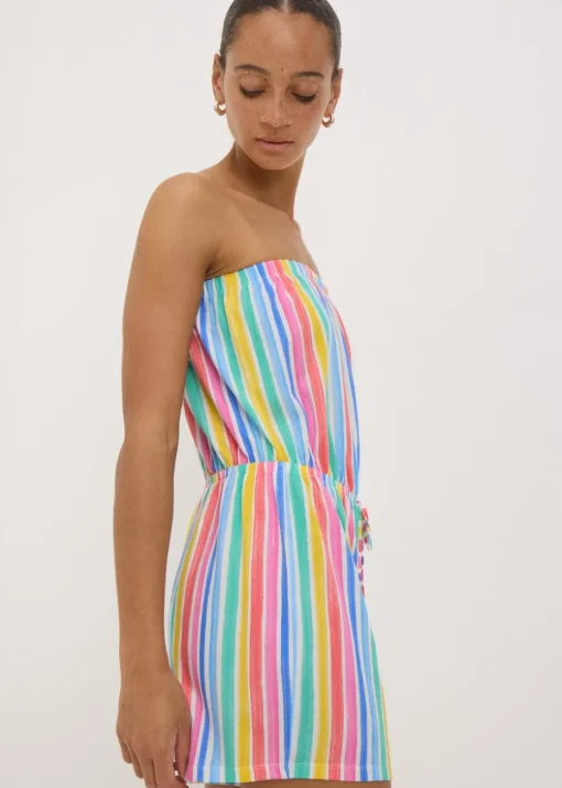 Multi Coloured Bandeau Playsuit