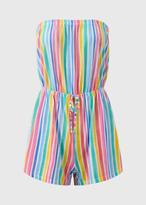 Multi Coloured Bandeau Playsuit