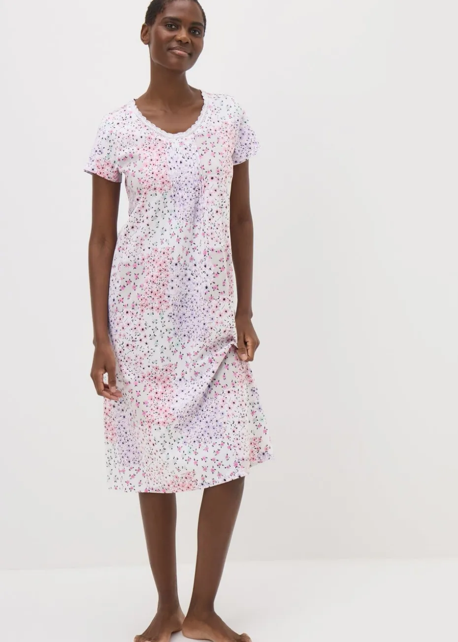 Multi Coloured Floral Patchwork Nightie