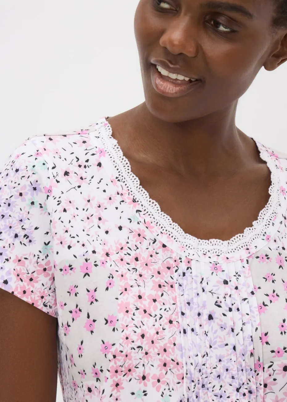 Multi Coloured Floral Patchwork Nightie
