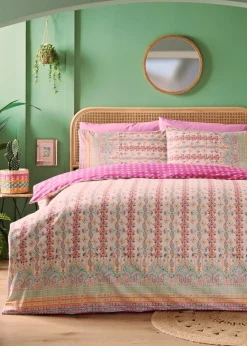 Multicolour Bright Geo Print Duvet Set