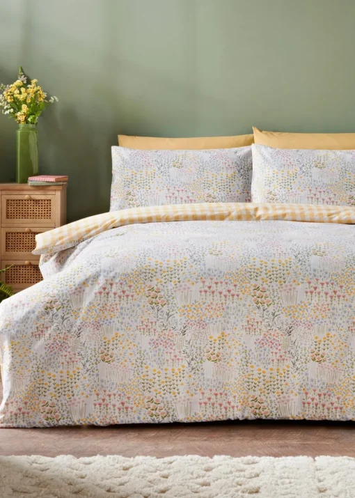 Multicolour Floral Patchwork Duvet Set