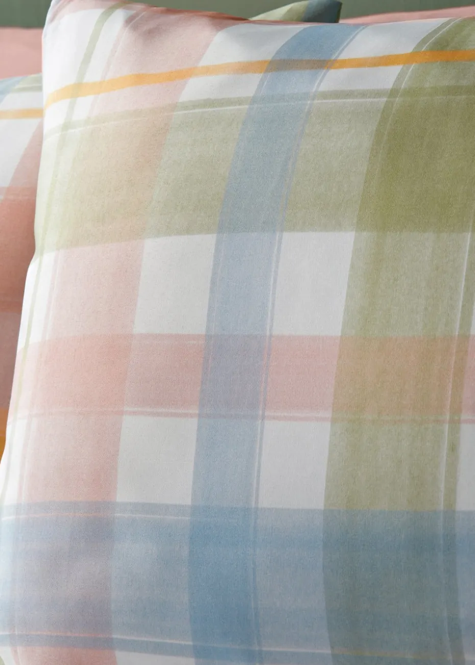 Multicolour Grid Check Duvet Set