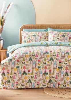 Multicolour Summer Gonks Duvet Set