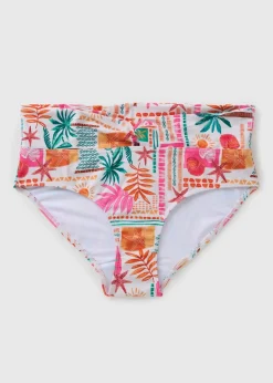 Multicolour Summer Print Bikini Bottoms