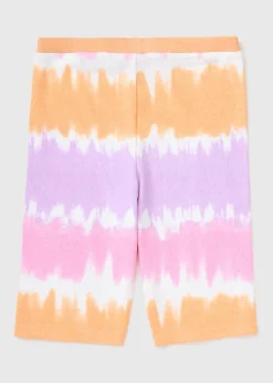 Multicolour Tie Dye Ribbed Seamless Shorts (7-15yrs)