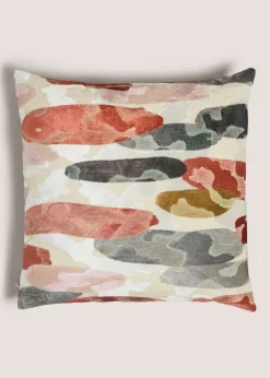 Multicolour Watercolour Stripe Cushion