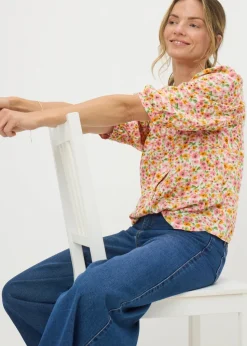Multicoloured Ditsy Floral Blouse