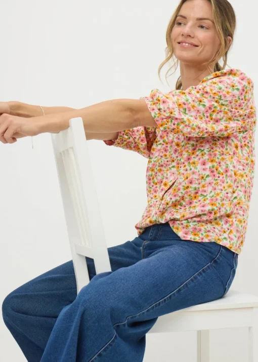Multicoloured Ditsy Floral Blouse