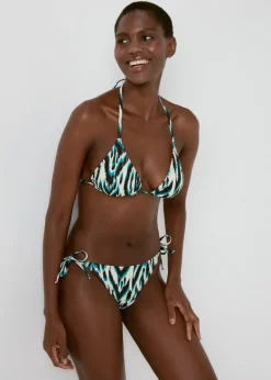 Multicoloured Ikat Print Bikini Bottoms