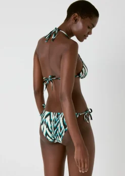 Multicoloured Ikat Print Bikini Bottoms