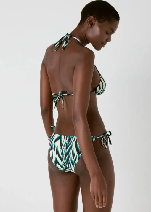 Multicoloured Ikat Print Bikini Bottoms