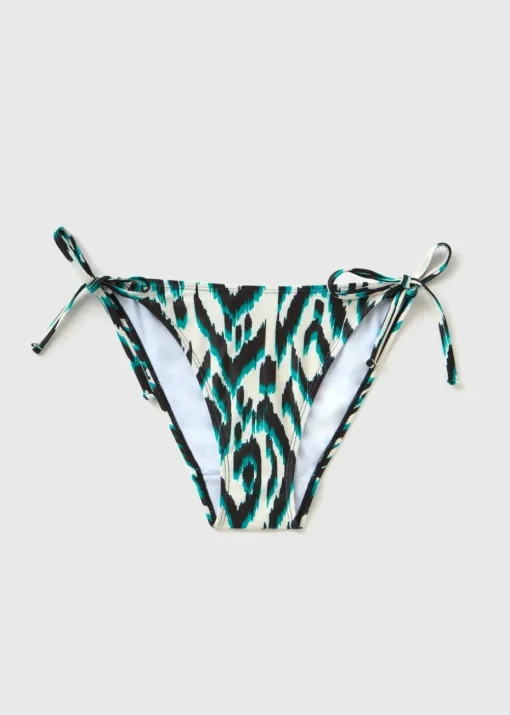 Multicoloured Ikat Print Bikini Bottoms