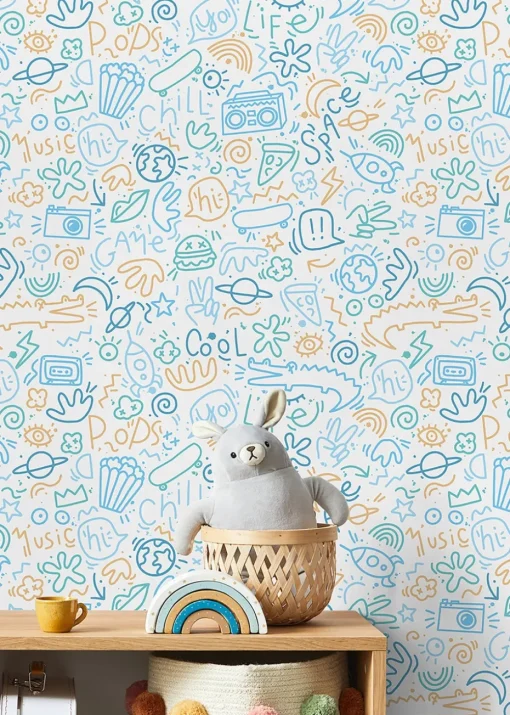 Muriva Doodle Wallpaper