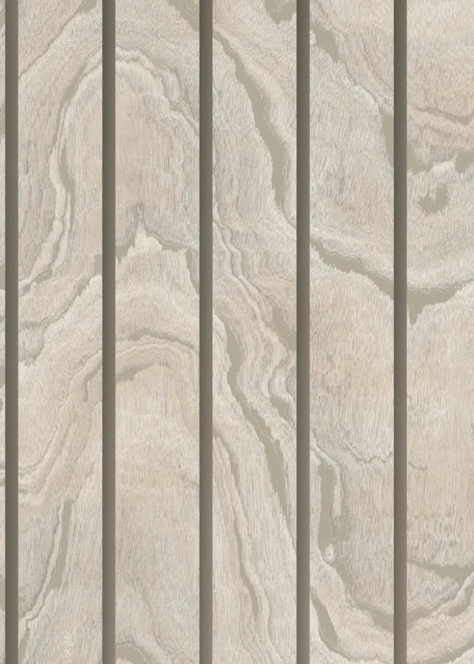 Muriva Woodgrain Panel Wallpaper