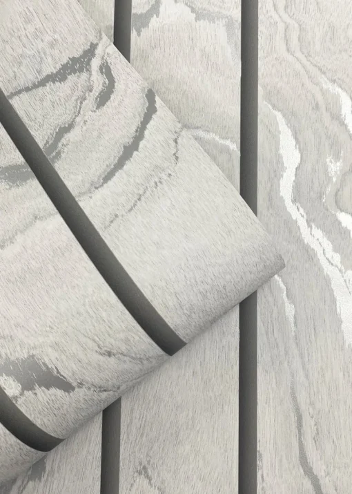 Muriva Woodgrain Panel Wallpaper