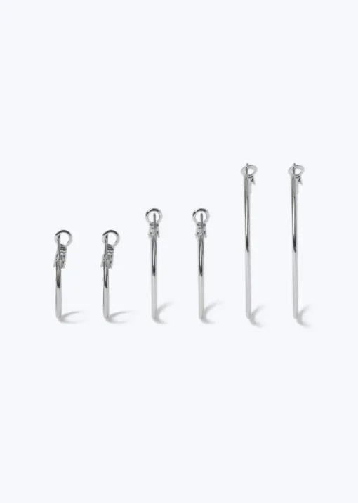 Muse 3 Pack Silver Thin Hoop Earrings