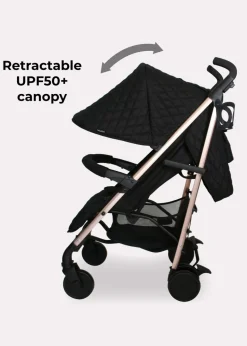 My Babiie Black Billie Faiers Rose Gold Quilted Stroller