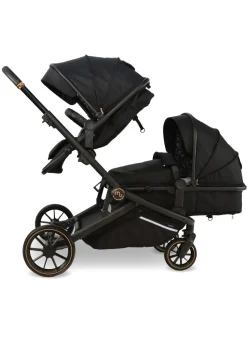 My Babiie Black Leopard Print Dani Dyer Tandem Pushchair