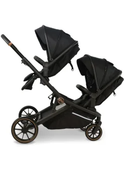 My Babiie Black Leopard Print Dani Dyer Tandem Pushchair