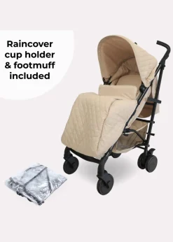 My Babiie Cream Dani Dyer Quilted Lightweight Stroller
