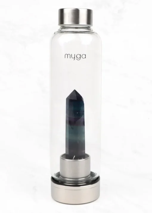 Myga Fluorite  Crystal Water Bottle