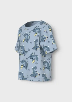 Name It Boys Blue Dino T-Shirt