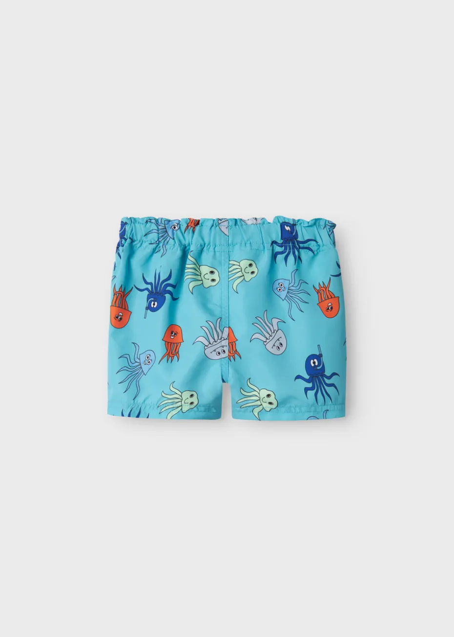 Name it Boys Blue Octupus Swim Shorts (9mths-5yrs)